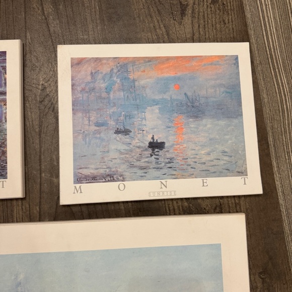 Claude Monet Art Print Set - Blue and Gray - Picture 4 of 8